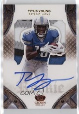2011 Panini Crown Royale Rookie Silhouette Signatures /299 Titus Young Auto 16gw