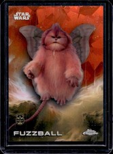 2025 Topps Chrome Star Wars Sapphire Fuzzball Refractor Orange DEBUT #/25