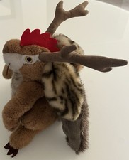Wolpertinger  Sigikid. Fabelwesen Geweih Jagd Feldhase Rehbock Sto&szlig;z&auml;hne Dachs