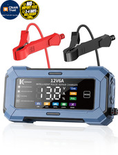 Car Battery Charger Maintainer For Automatic Trickle Gray-blue Car Battery Charger Maintainer For Automatic Trickle Gray-blue