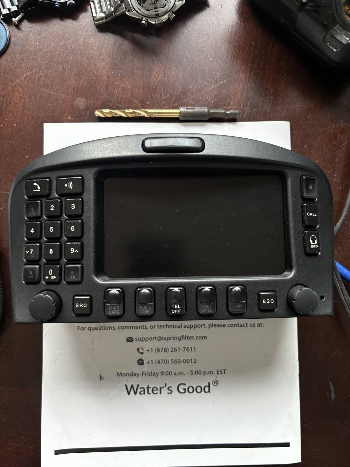 02-07 Maserati Spyder M138 Navigation Display Screen Monitor w/Switch OEM