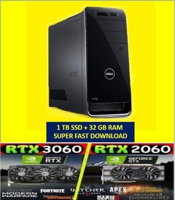 L@@K GAMING DESKTOP DELL XPS QUAD CORE i7 3.4GHZ 1 TB SSD 32GB RTX 2060