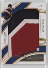 2022 Panini Immaculate Jumbo Relics Jersey Number 4/5 Kyle Muller #JTL-KM 1cx3
