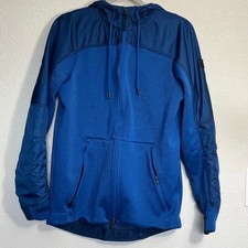 UNDER ARMOUR Swacket Blue Full Zip Hood Jacket Men Medium Autumn Hiking Outdoor