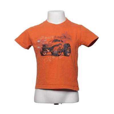 T-shirt, Größe: 100, Orange, Baumwolle/Polyester, Print, Unisex (Kinder) #tuc