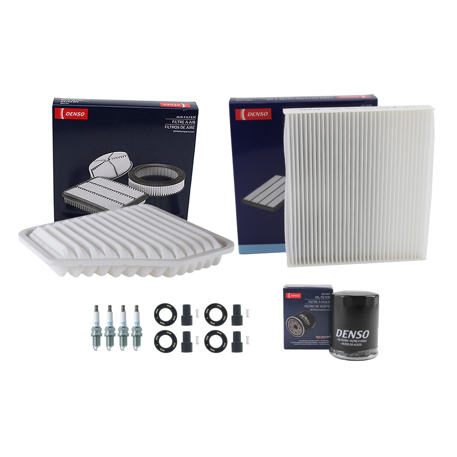 Denso Tune Up Kit 4 Spark Plugs  Boots Kit for Scion xB Base 2.4L L4 FWD 2AZ-FE