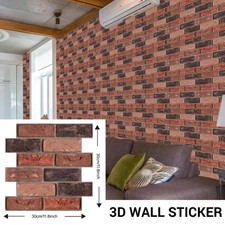 10-50Pcs 3D Peel Stick on Tile Self Adhesive Kitchen Bathroom Wall Sticker Tiles