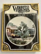 Woodland Scenics TK17 3.5" Shag Bark Small Tree Kits  (Pack of 3) New In Box