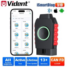 Vident iSmartDiag510 Motore ABS Diagnostica Carburante OBD2 Scanner EPB, Codifica Iniettori