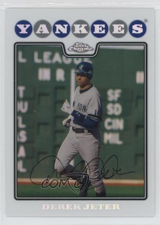 2008 Topps Chrome Refractor Derek Jeter #121 HOF 5f7