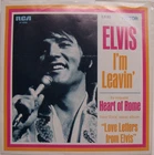 Elvis Presley - I'm Leaving - 1971 Picture Sleeve & 45