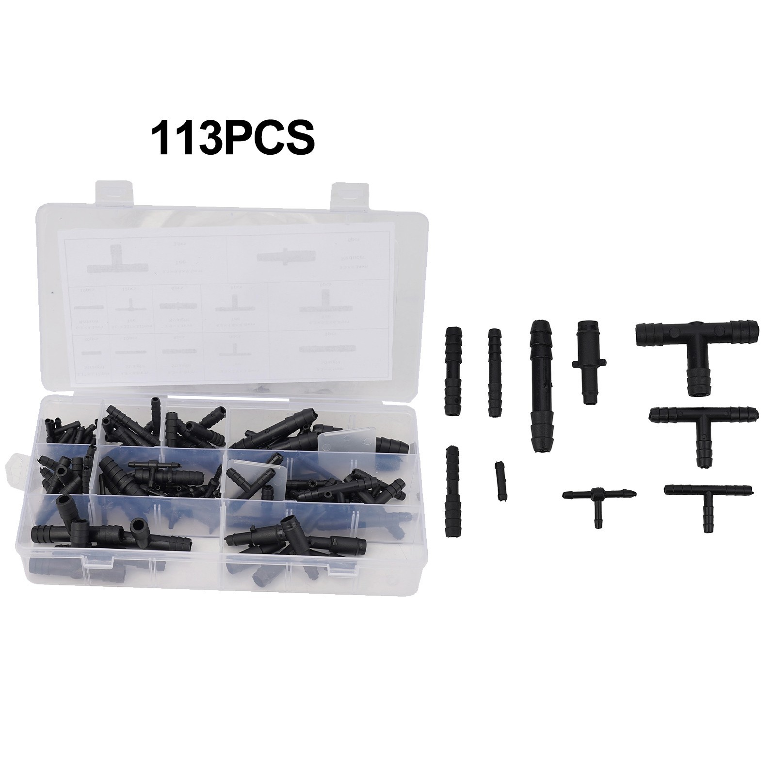 Essential Vacuum Tubing Connector Assortment 113PCS for Automotive Needs