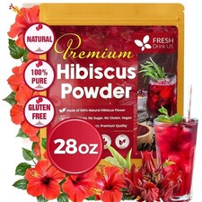 Hibiscus Flower Powder 28 Oz - 100 Natural and Pure