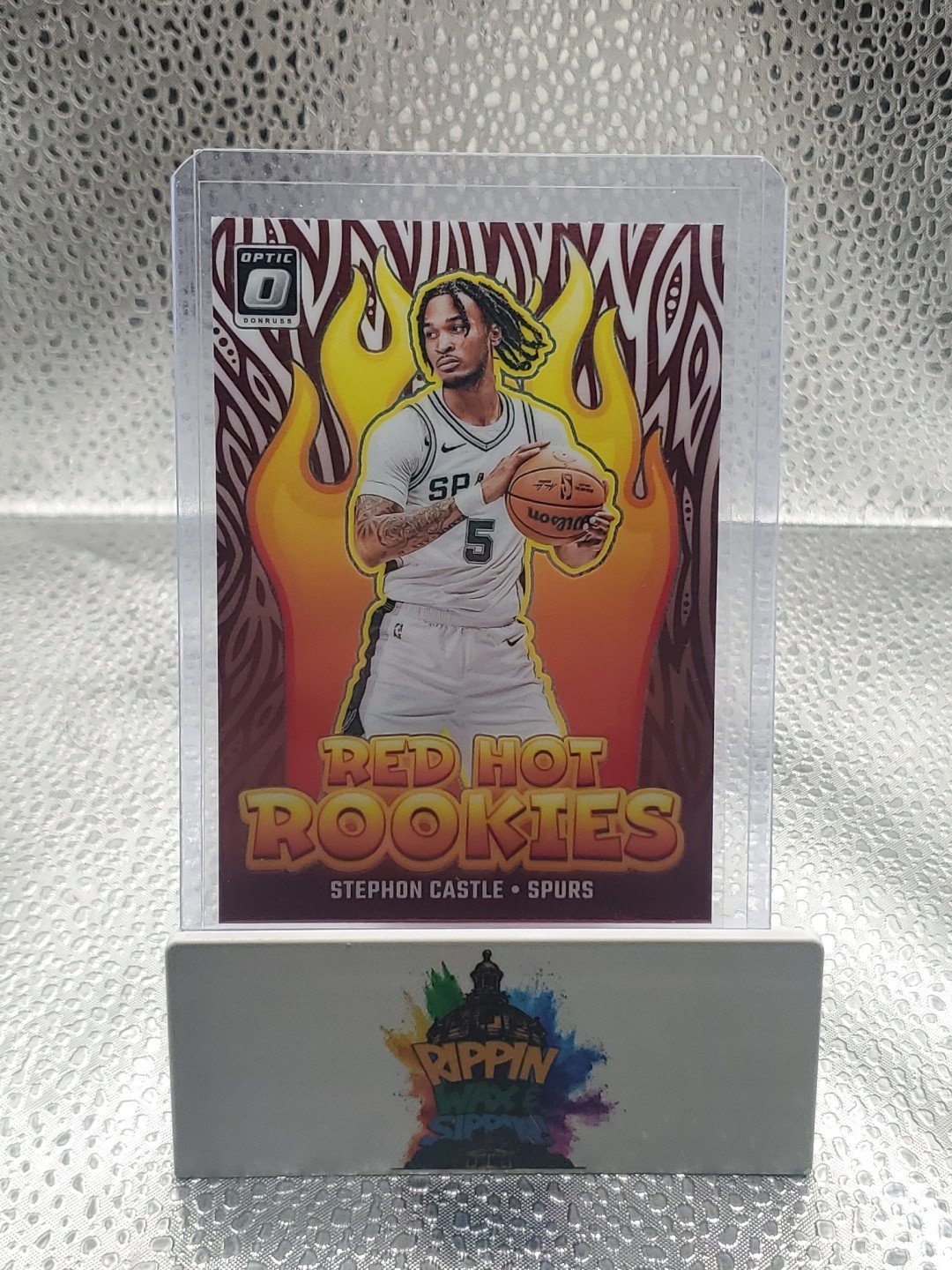 2024-25 Panini Donruss Optic #13 Stephon Castle Red Hot Rookies RC (JR)