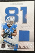 2025 Panini Donruss Elite - Influential Jerseys Calvin Johnson #IJ-CJN /799 (MEM
