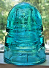 Base Embossed American  CD 145 AM  INSULATOR CO  Blue Beehive Nice  RR Telegraph — photo 3