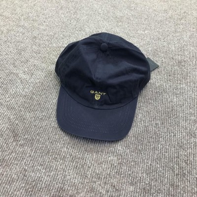 Gant Woman Hat Cap Strap Back One Size Navy Marine Logo Baseball Casual Womens