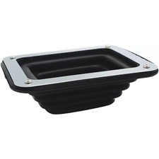 Small Rubber Shifter Boot Kit Universal With Chrome Plate 5-58 X 6-34