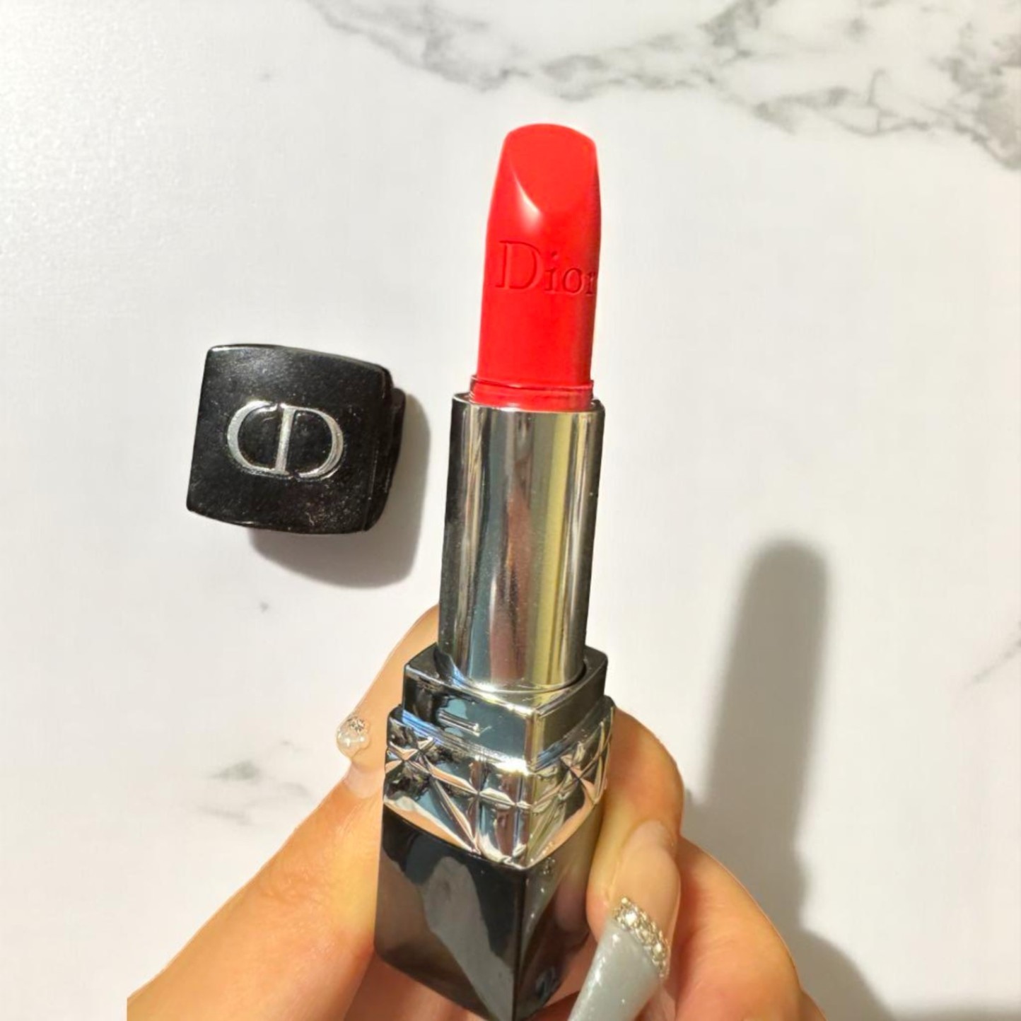 Dior Rouge 767 Lip Red Matte Lipstick Makeup
