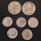 $1 FV Silver Bundle Special - 2x Quarters 3x Mercury Dimes 2x Roosevelt Dimes NR