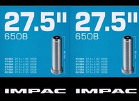 "2X Impac 27,5 \" Schlauch Av Autoventil Schrader Ventil"