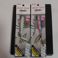 Jackson Metal Effect Blade 30g BPS Blue Pink Signal, Set of 2.