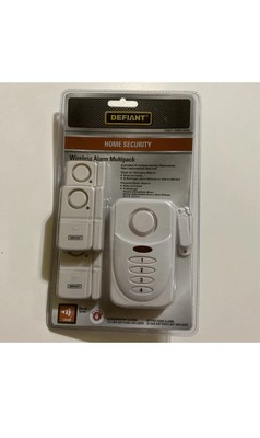 Defiant Wireless Home Security Door/Window Alarm Kit 1001 090 458 - New Sealed