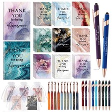 10 Set Employee Appreciation Gifts Set Bulk Include Mini Notebook, Ballpoint ...