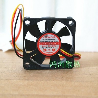 1PC EVERCOOL EC4510M12CA 4510 12V 0.07A 4.5CM 3-wire silent cooling fan  *bn