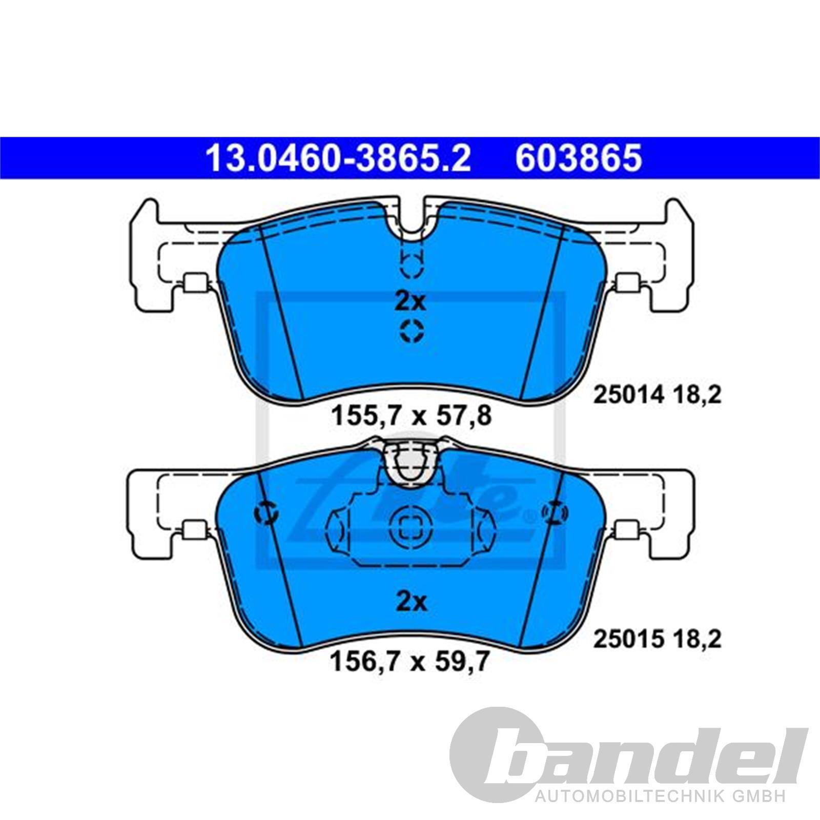 Bremsbeläge BMW Bremsbeläge + Warnkontakt Hinten Für BMW 1er F20