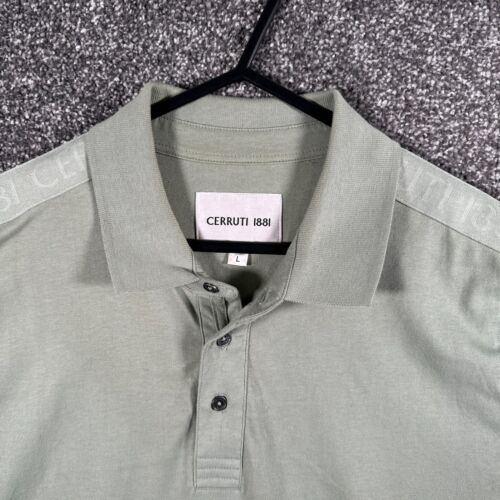 Camisa para mujer Cerruti 1881 grande verde abotonada manga corta informal algodón - Imagen 2 de 13