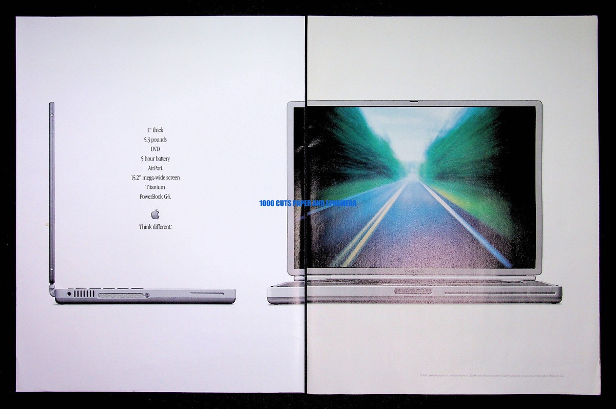 PowerBook G4 Laptop Computer PC Apple 2001 Print Magazine Ad