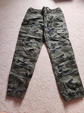 Old Navy Boys Army Green Cargo Jogger Pants Size XL
