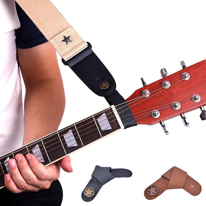 Acoustic Guitar Strap Button Holder - Leather Strap Hook for Acoustic Guitar~C2