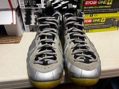 NIKE AIR FOAMPOSITE ONE Silver Volt Camo | Size 11.5M NIKE AIR FOAMPOSITE ONE Silver Volt CamoSize 11.5M - www  main image 4