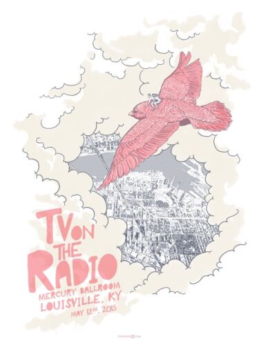 TV On The Radio May 2015 Limited Edition Gig Poster - Afbeelding 1 van 1