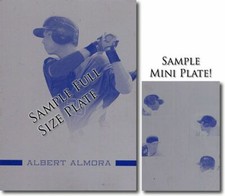 12 Jackie BRADLEY * Xander BOGAERTS * Matt BARNES * Brandon JACOBS MINI Plate /1