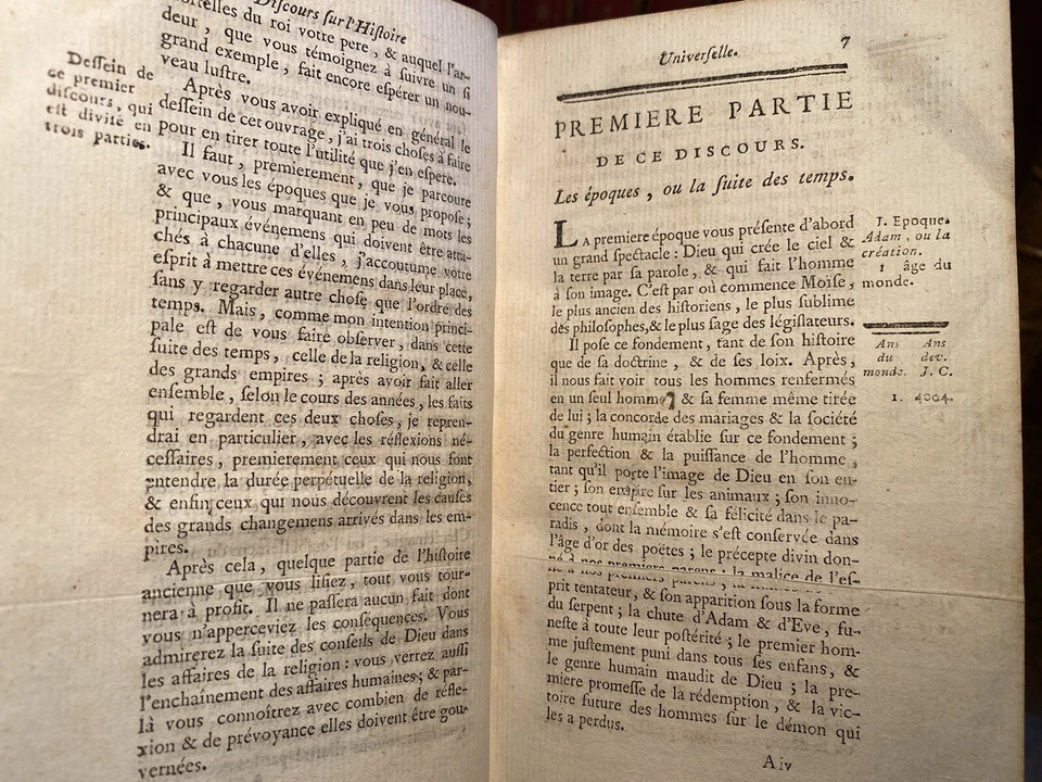 Discours sur l'Histoire Universelle. Bossuet. 2/2. 1771 - Photo 4/4