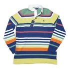 Polo Ralph Lauren Men's Ananpolis Blue Multi Stripe Classic Fit Rugby Polo Shirt