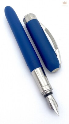 VISCONTI REMBRANDT ECO-LOGIC BLUE WITH PALLADIUM TRIM