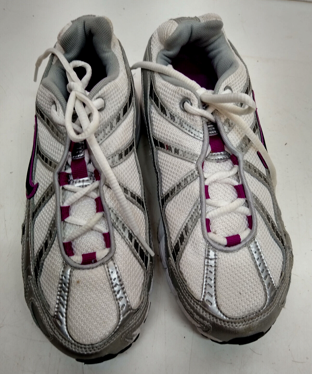 SAOLA NIKE AIR Sneakers Atletiche Bianco Grigio Marrone Taglia 8 318183 101