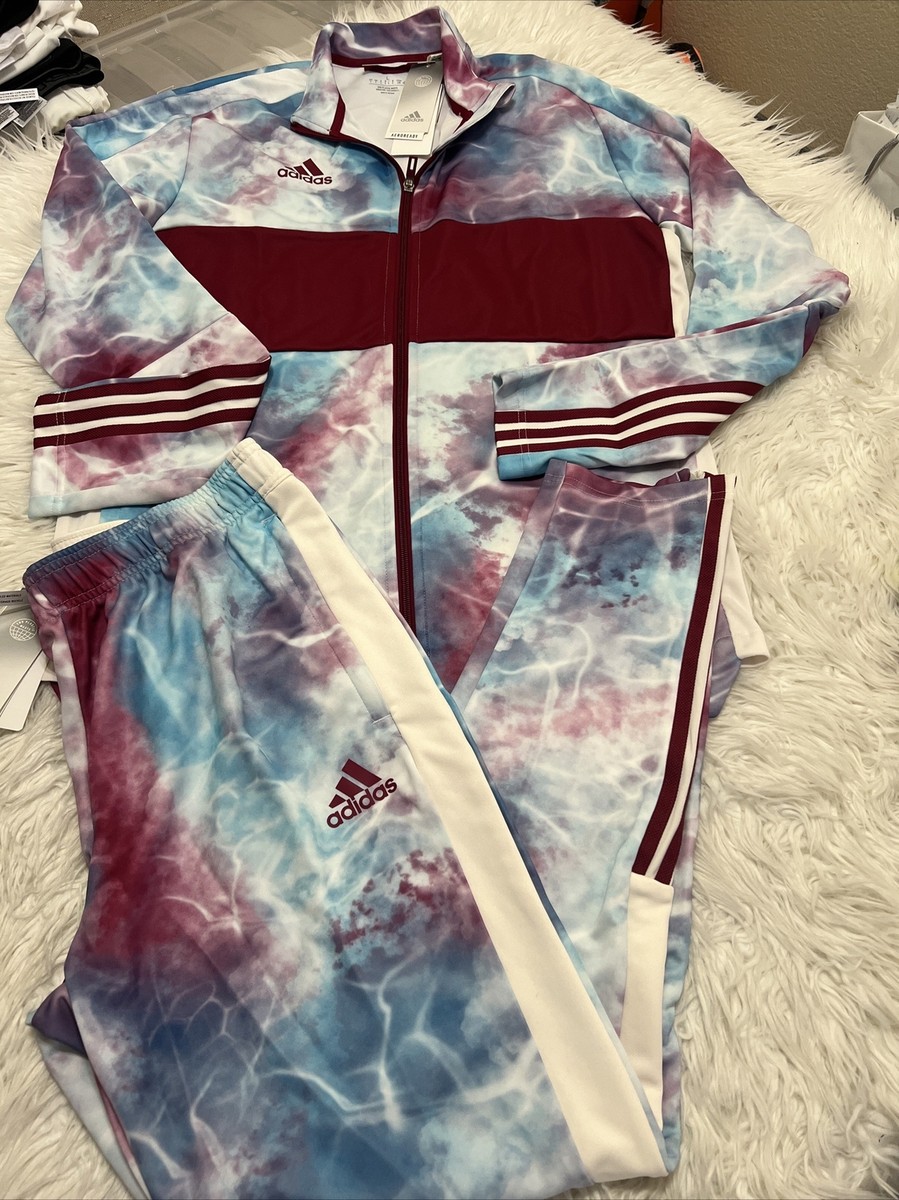 adidas Sz Tiro Dye Fog color Full Tracksuit Jacket Pants Set