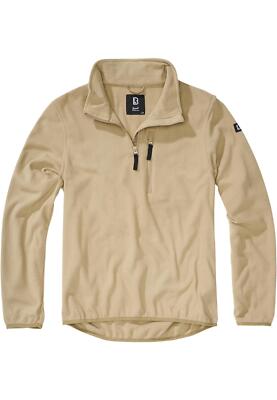 Brandit Fleece Troyer Jacke Fleecejacke Reverse-Reißverschluss Kragen S- 7XL Men