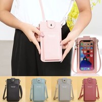 Women Crossbody Touch Screen Bag RFID Blocking Wallet Shoulder Strap Phone Purse
