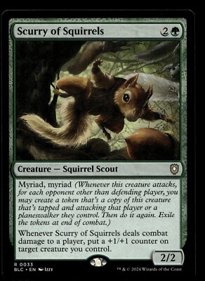 Scurry of Squirrels #33 MTG Bloomburrow NM X1
