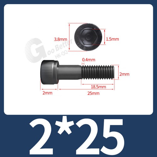 M2 M3 M4 - M12 High Tensile 12.9 Cap Head Allen Bolts Self Colour Socket Screws - Picture 6 of 232