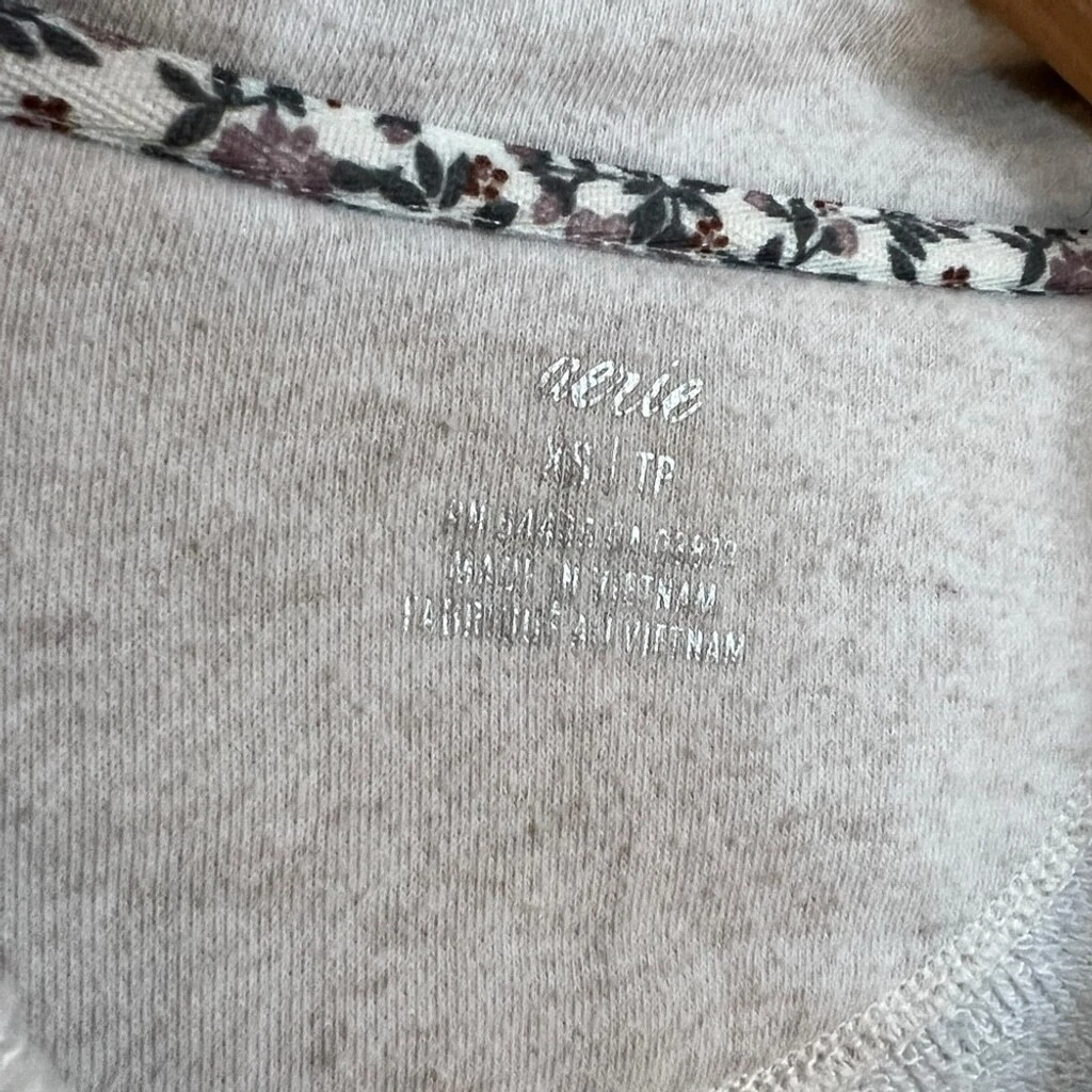 OFF WHITE Felpa Aerie Cropped 1 4 zip taglia XS