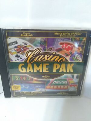 Casino Game Pak Pc Computer Game FUN Gamble Gambling Vegas Style Action