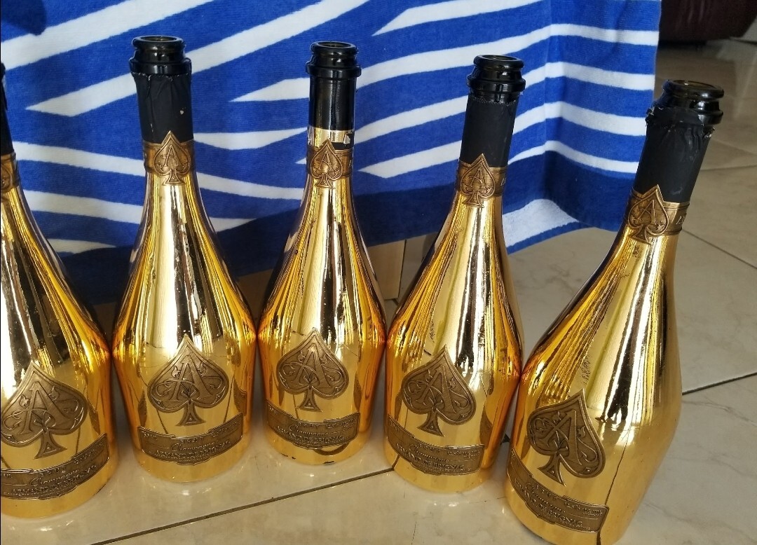 2 Armand De Brignac Ace of Spades 1 Don Julio 750mlGOLD: EMPTY