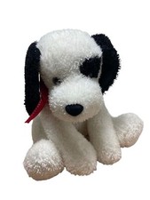 VTG Russ Berrie Casanova Sparkly Dalmatian Puppy Dog Plush 29191 red bow 10 in